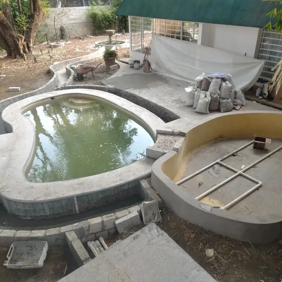 Biopiscina rectangular con playa - 5