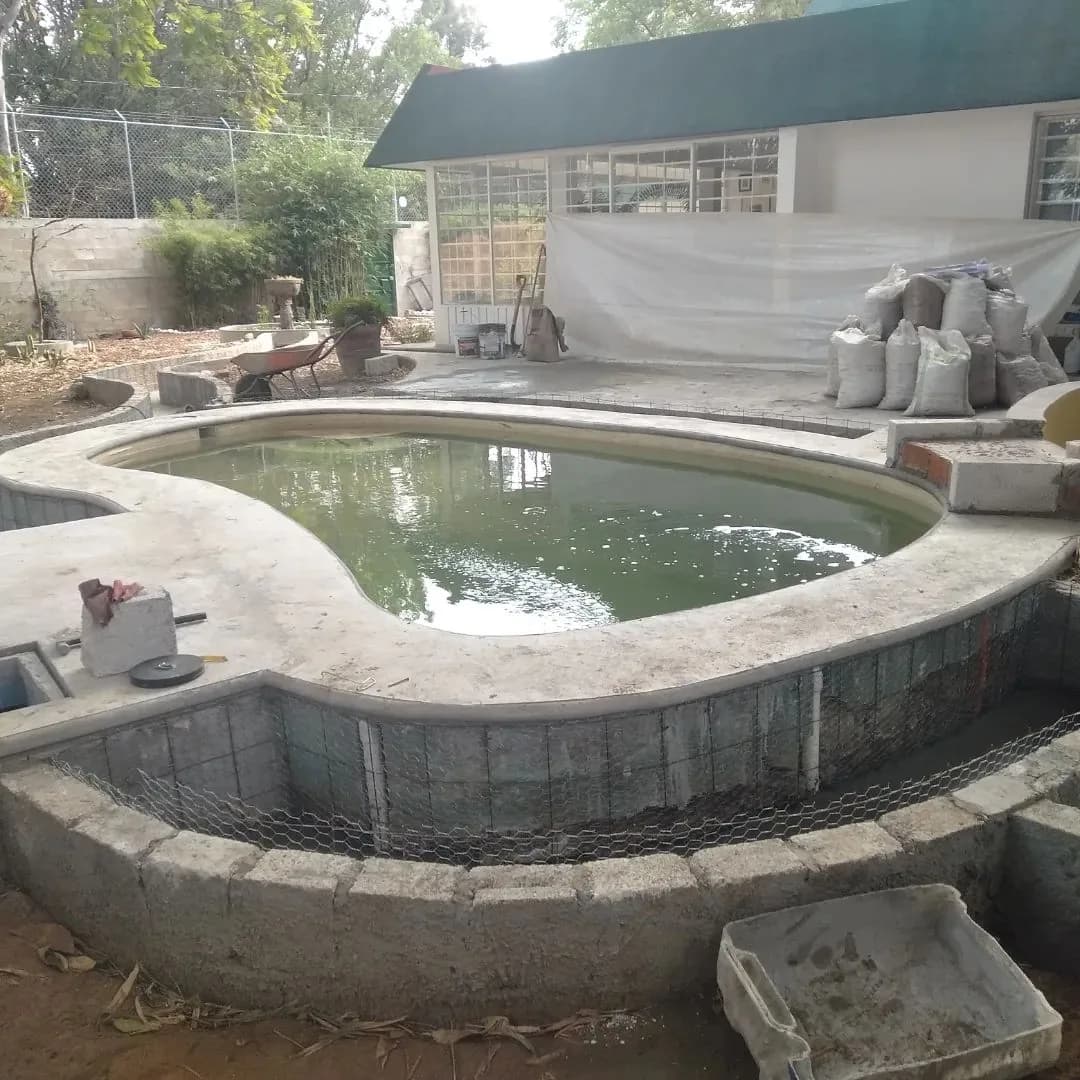 Biopiscina rectangular con playa - 8