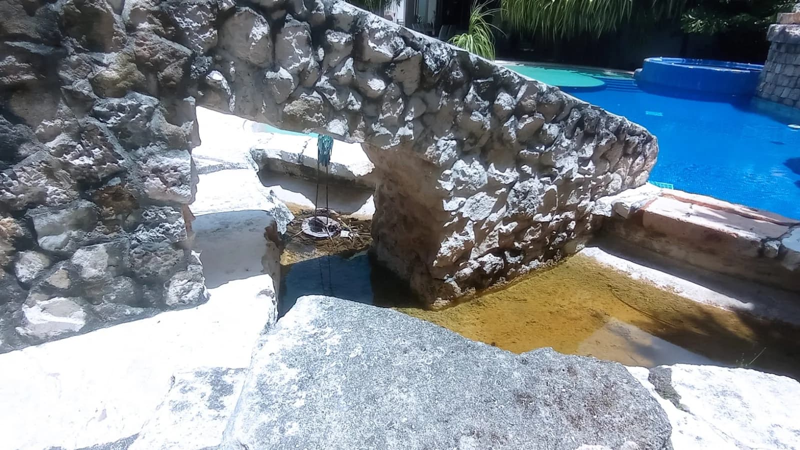 Estanque circular con fuente - 9